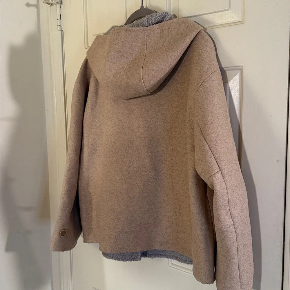 Free People Slouchy Hooded Duffle Jacket